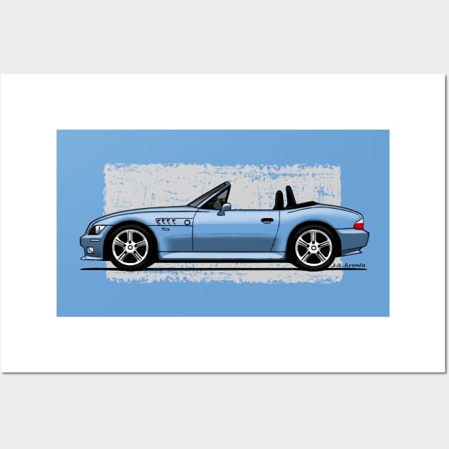 The super cool german roadster! Wall Art by jaagdesign